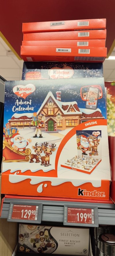 Adventní kalendář Kinder