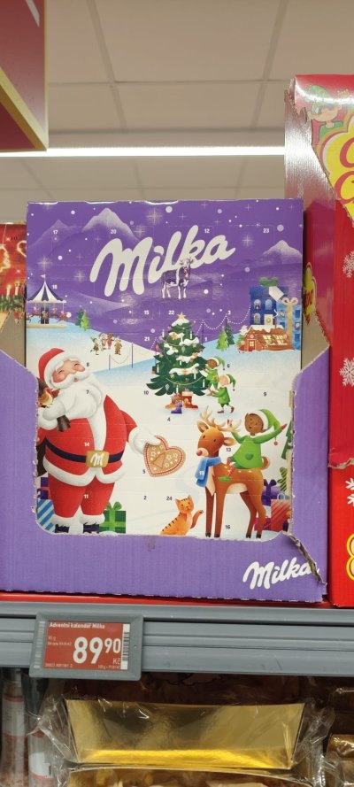 Adventní kalendář Milka