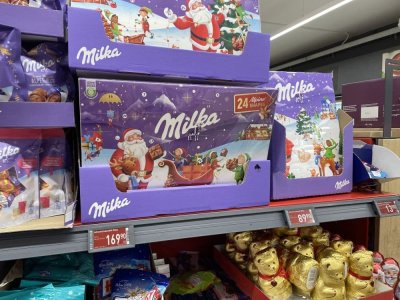 Adventní kalendář v obchodě