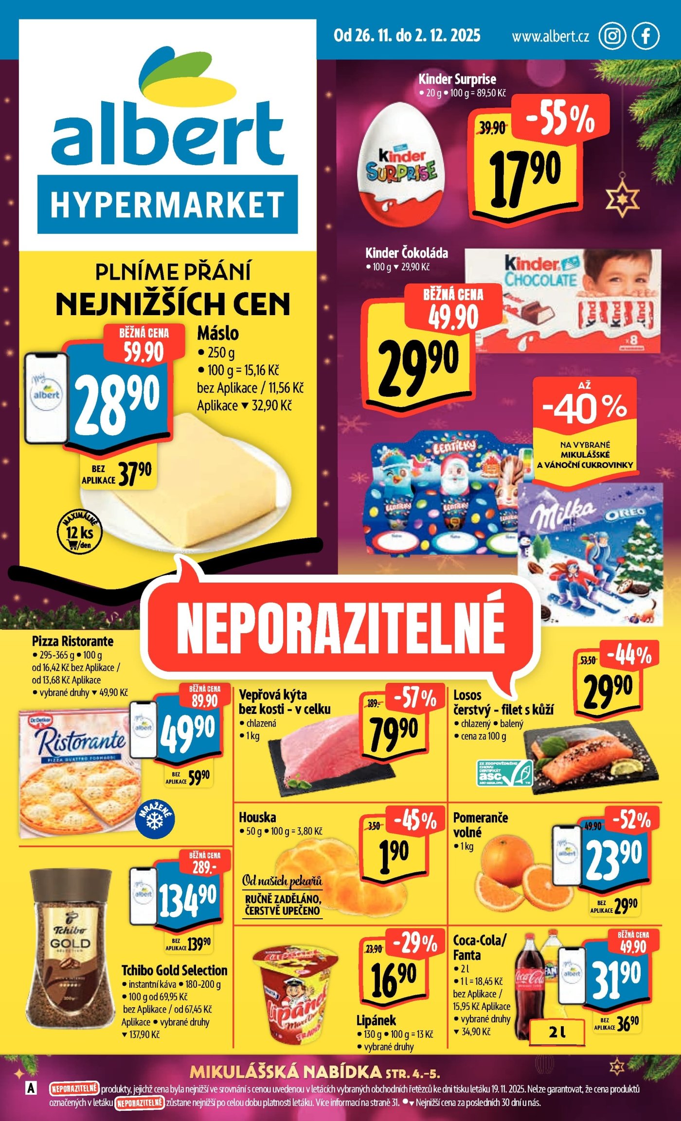 Akční leták týdne Albert s platností od 26. 11.