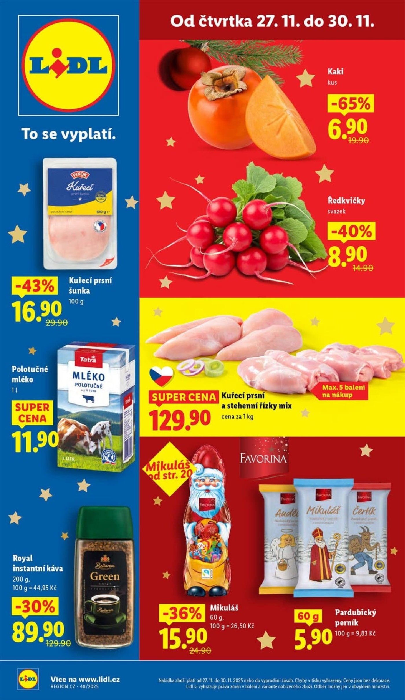Akční leták týdne Lidl s platností od 27. 11.