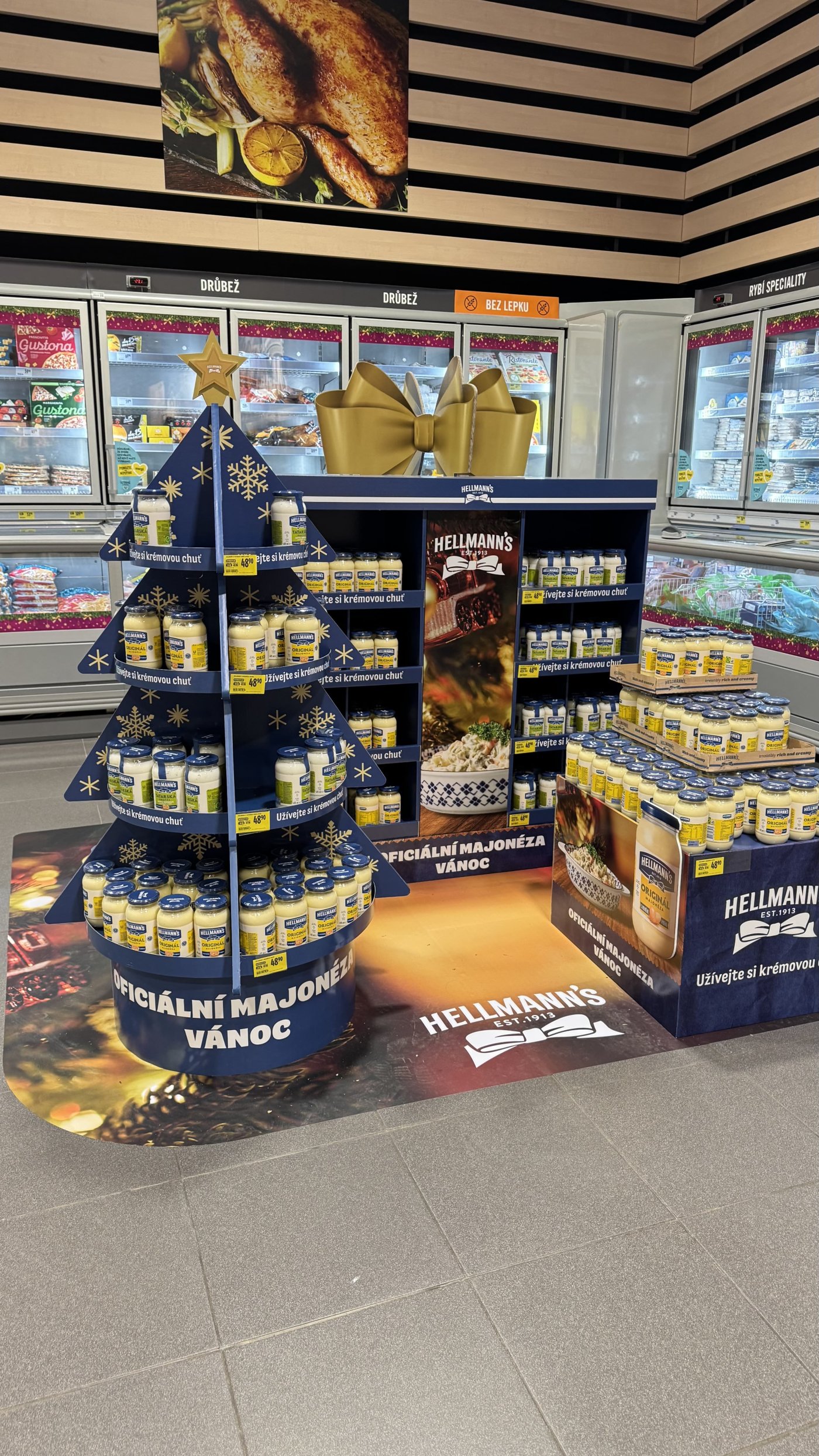 Vánoční pop up stojan Hellmann's