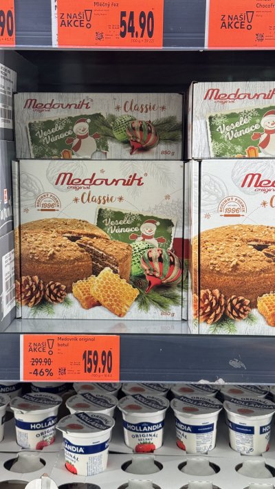 Tradiční Medovník ve vánočním přebalu za 159,90 Kč