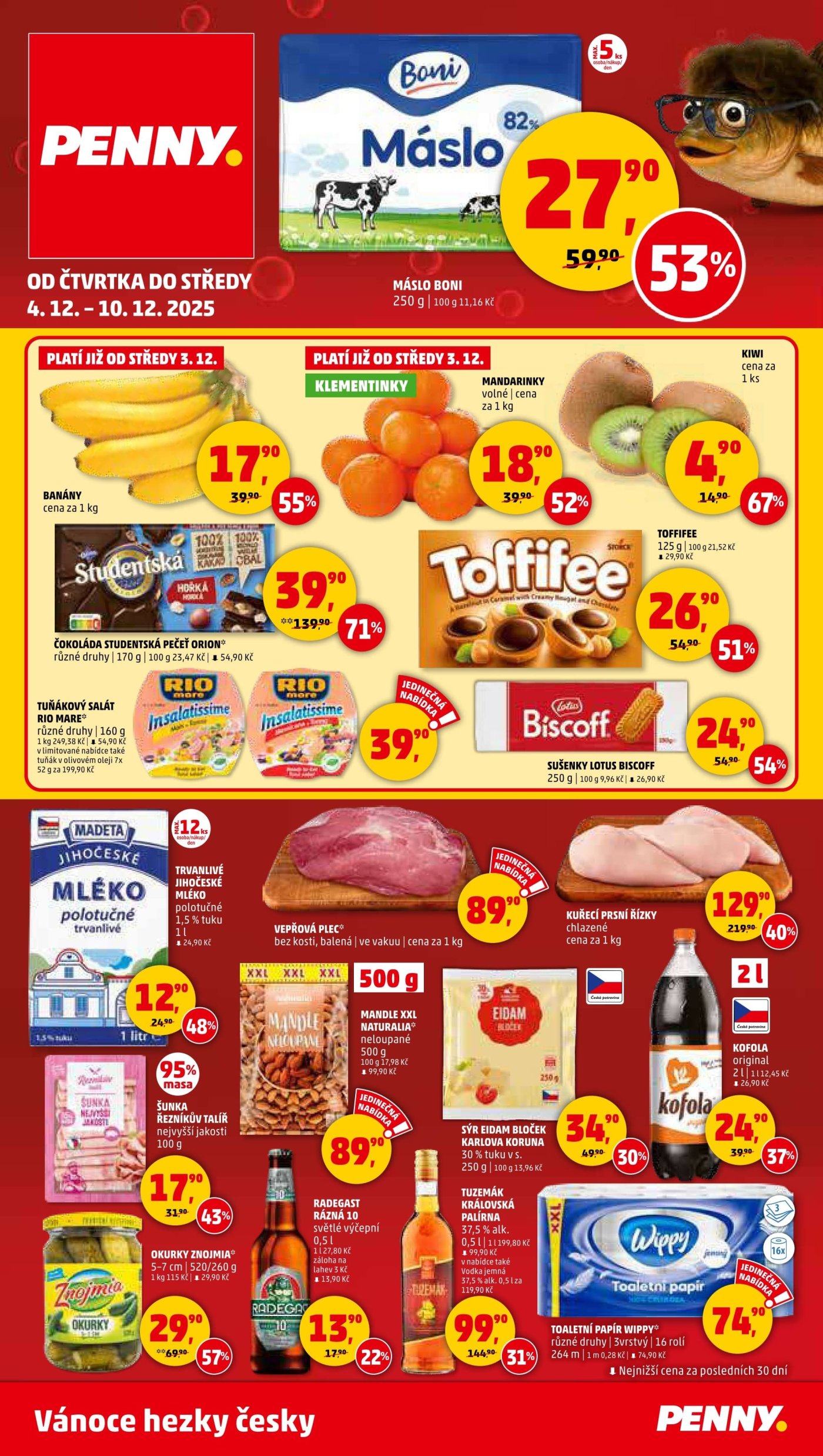 Akční leták týdne PENNY s platností od 4. 12.