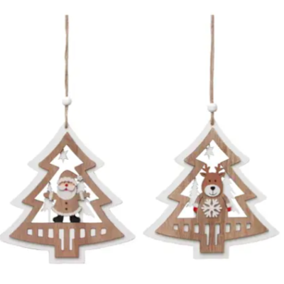 Dva dekorativní závěsné stromky