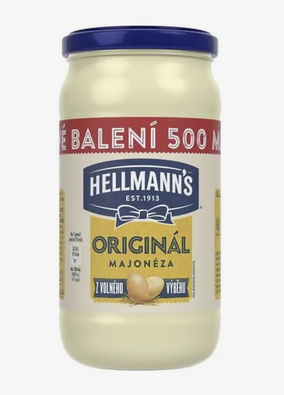 Majonéza v produktovém obalu