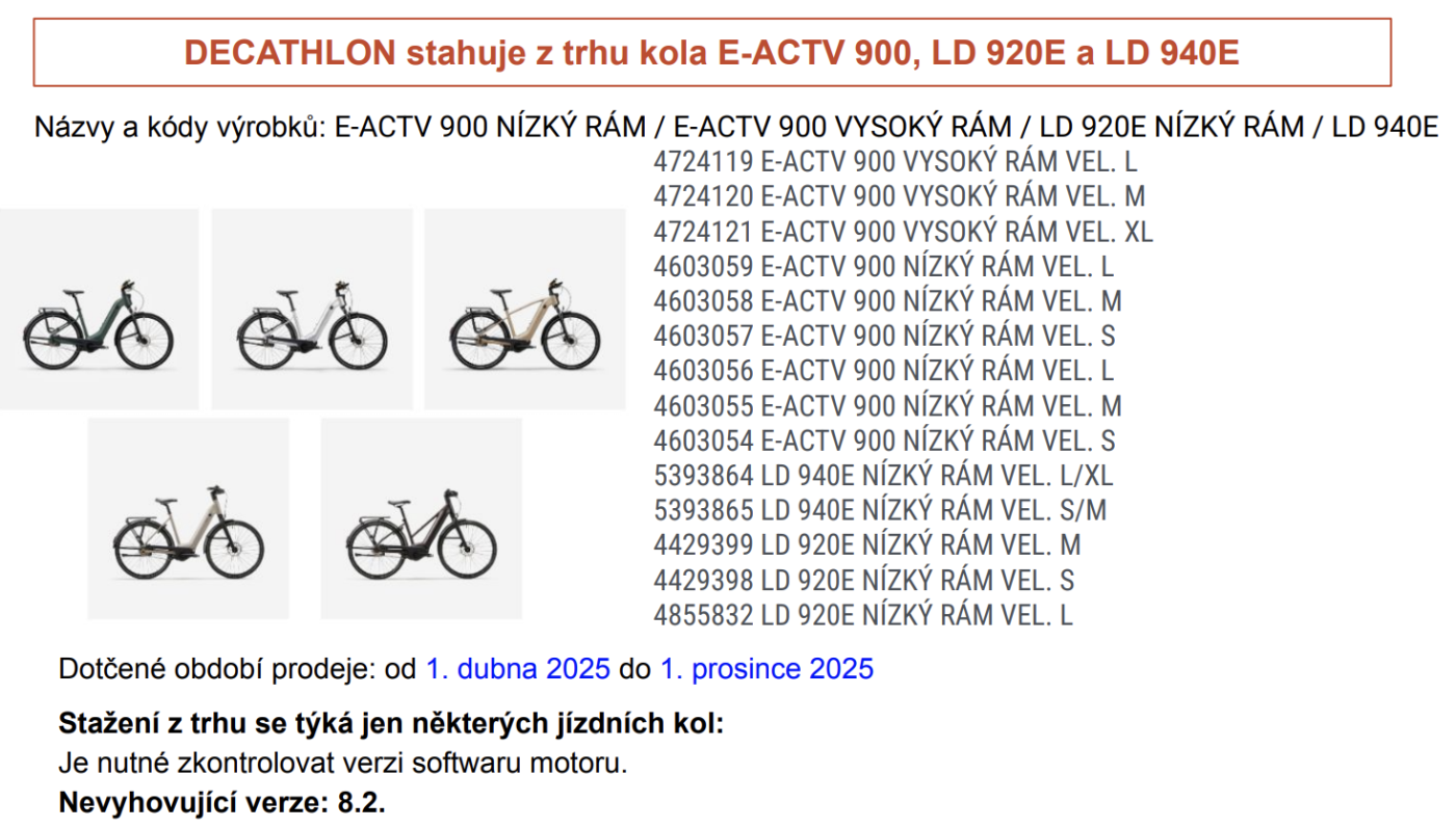 Stažení kola z trhu