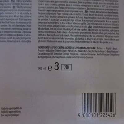 Etiketa na obalu výrobku