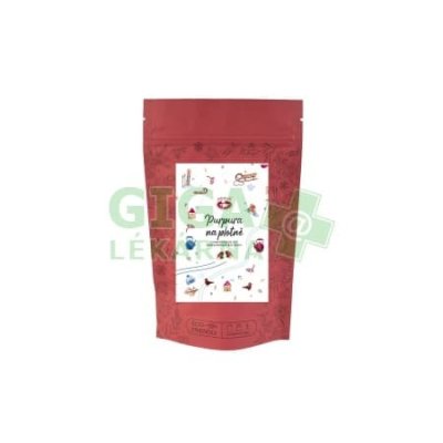 Vánoční purpura v produktovém obalu