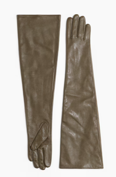 Dlouhé kožené rukavice