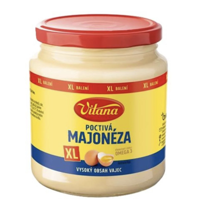 Majonéza v produktovém obalu