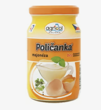 Majonéza v produktovém obalu