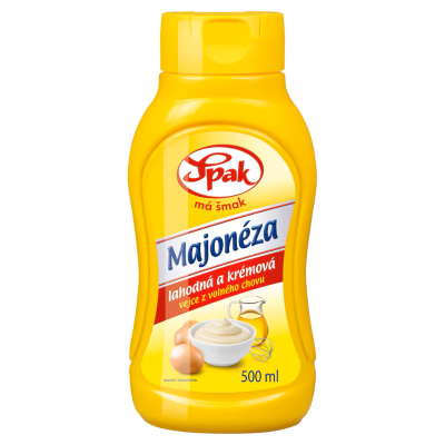 Majonéza v produktovém obalu