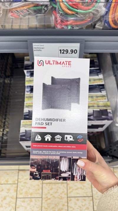 Odvlhčovací polštářky za 129,90 Kč