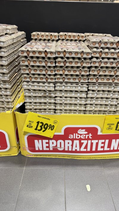 Podestýlková vejce velikosti M 30 ks