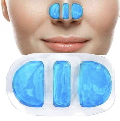 Ledový obklad na nos