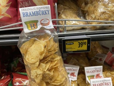 Brambůrky v supermarketu