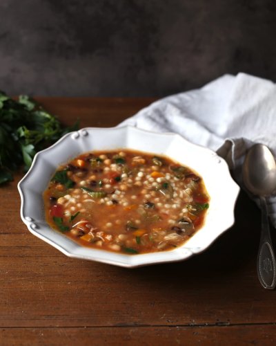 Polévka Minestrone podle Vintage Kitchen