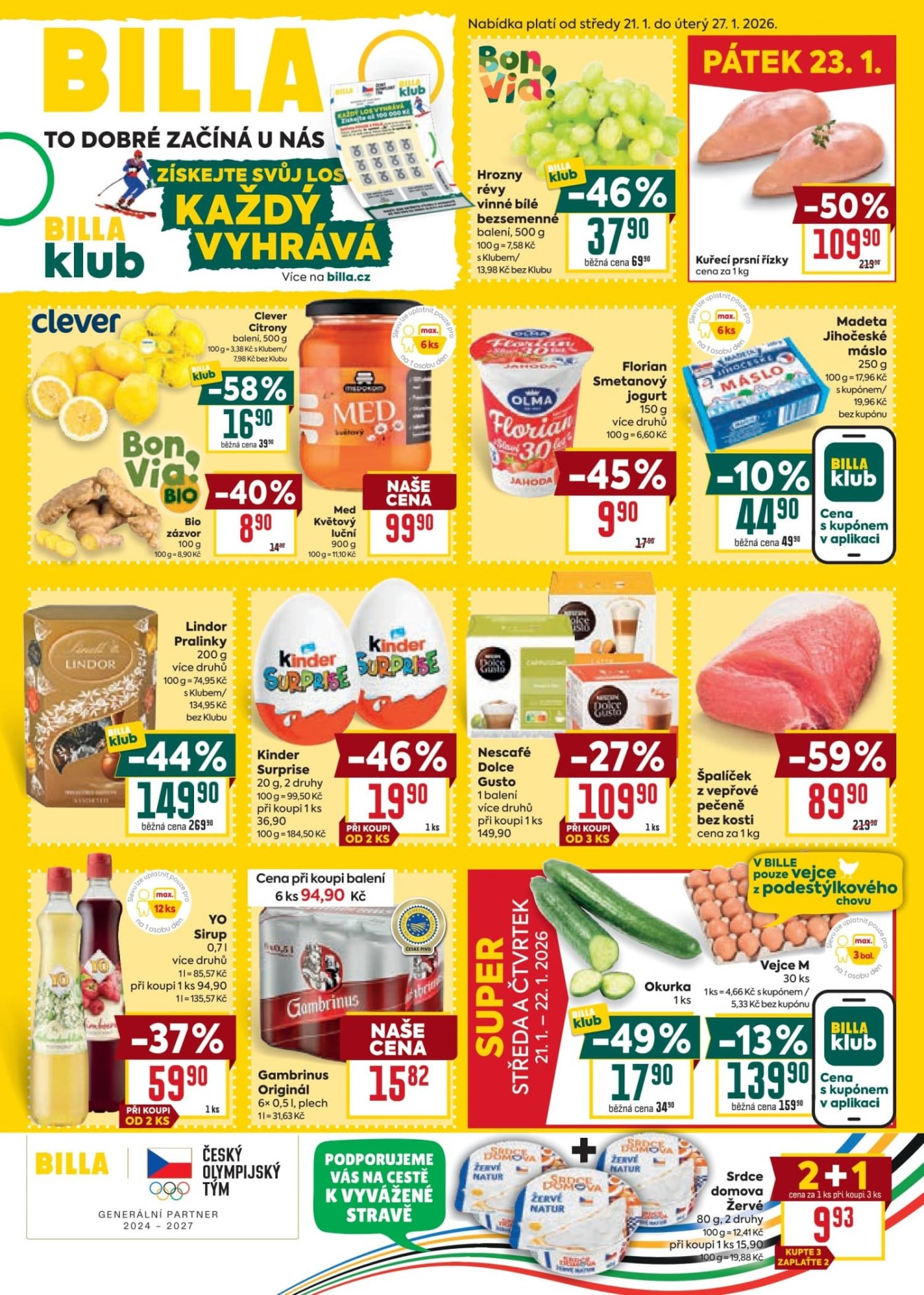 Aktuální leták BILLA