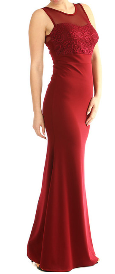 Červené plesové šaty