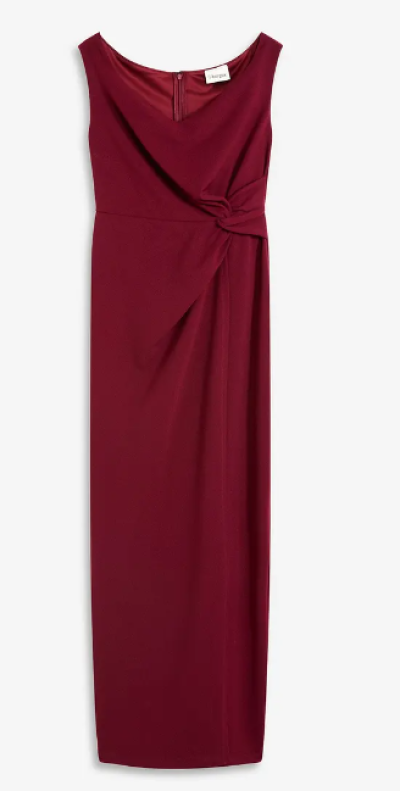 Plesové vínové šaty