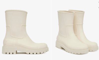 Bílé dámské holínky