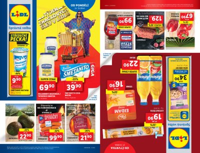 Ukázka nového akčního letáku Lidl