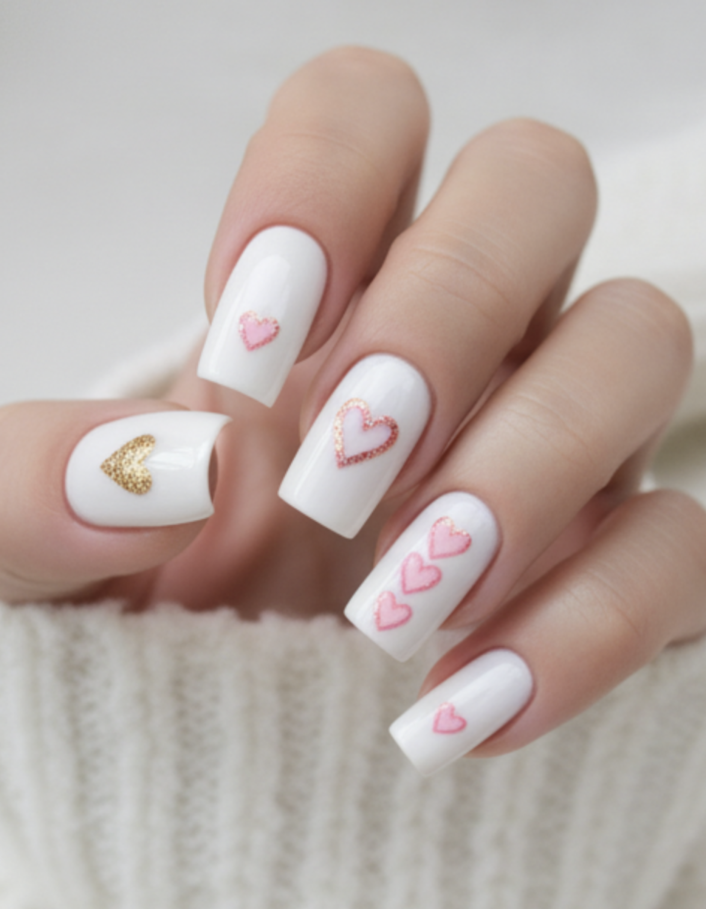 Valentýnská manikúra