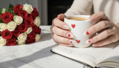 Valentýnská manikúra