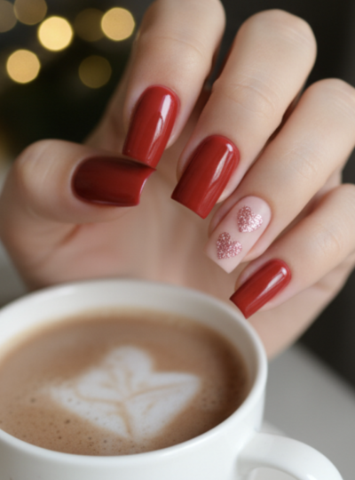 Valentýnská manikúra