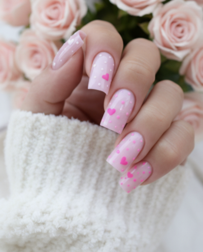 Valentýnská manikúra