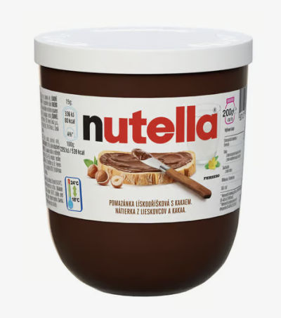 Čokoládová pomazánka Nutella
