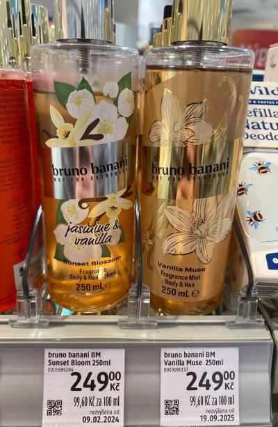 Vanilkový tělový a vlasový sprej