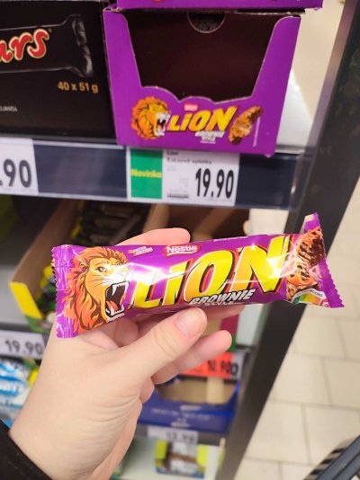 Tyčinka Lion v Kauflandu