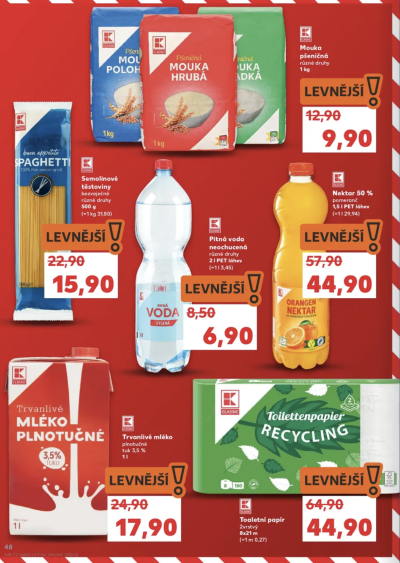 Leták řetězce Kaufland