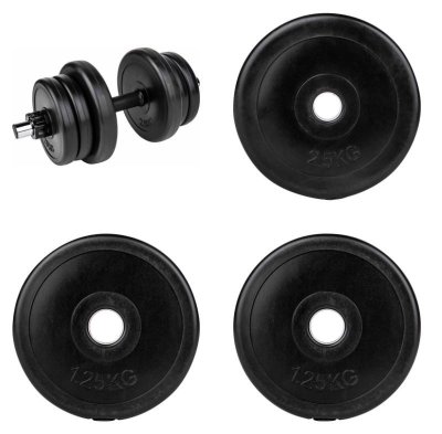 Černá činka s výměnnými závažími