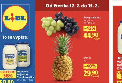 Ananas v akčním letáku