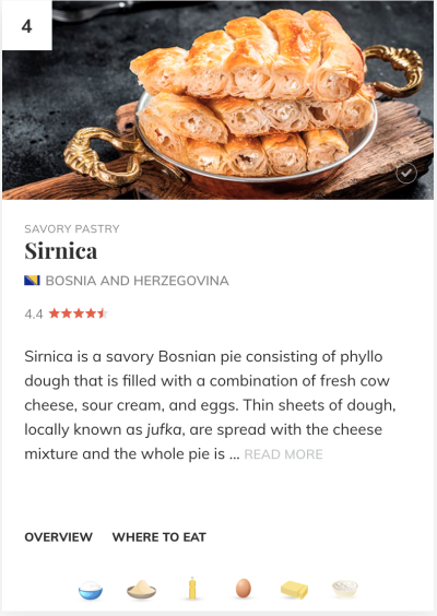 Náhled webu s hodnocením sýrů