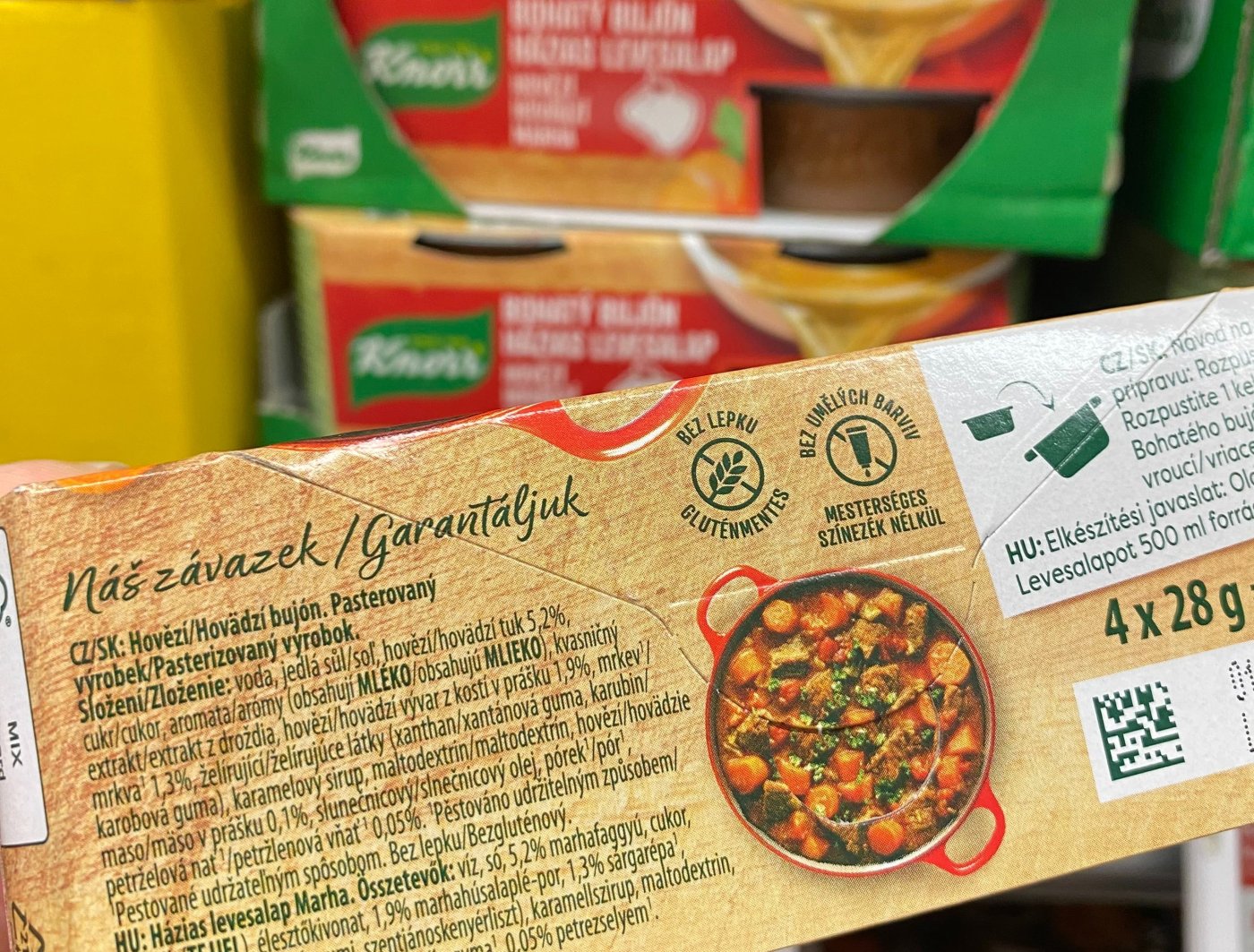 Etiketa na obalu bojónu