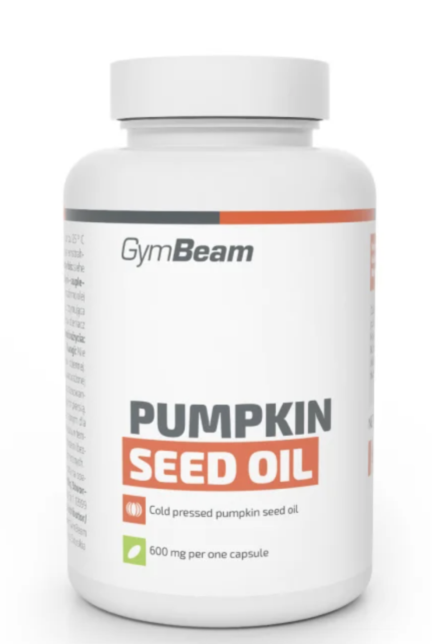 Dýňový olej v kapslích v produktovém obalu