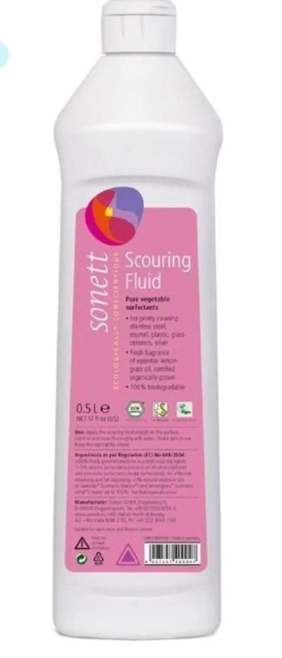 Bílá lahev s růžovou etiketou značky Sonett