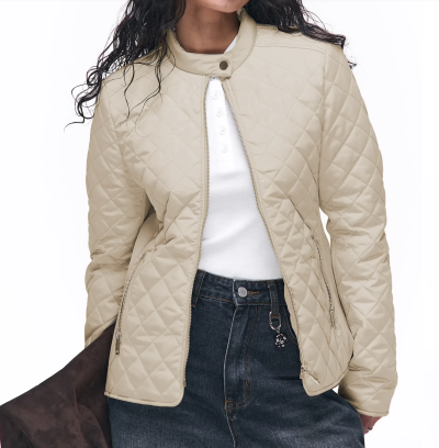 Modelka v jarní bundě