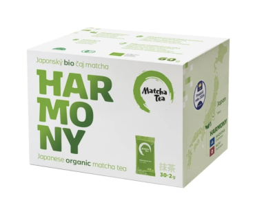 Matcha v produktovém obalu