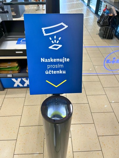 Samoobslužná pokladna Lidl