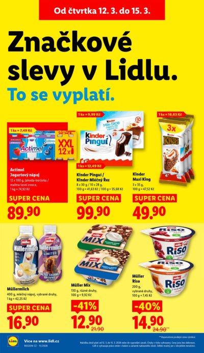 Aktuální leták Lidl