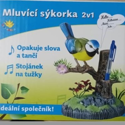 Hračka mluvící sýkorka