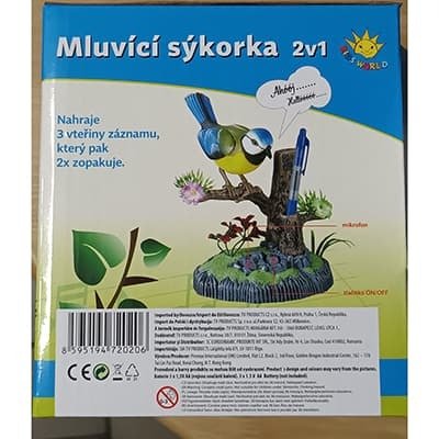 Hračka mluvící sýkorka