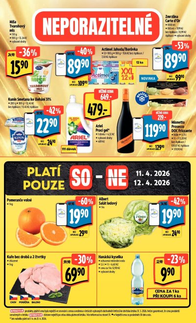 Leták hypermarketu Albert