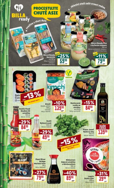 Leták supermarketu Billa