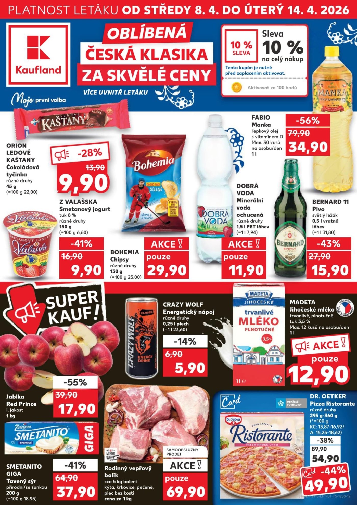 Leták supermarketu Kaufland